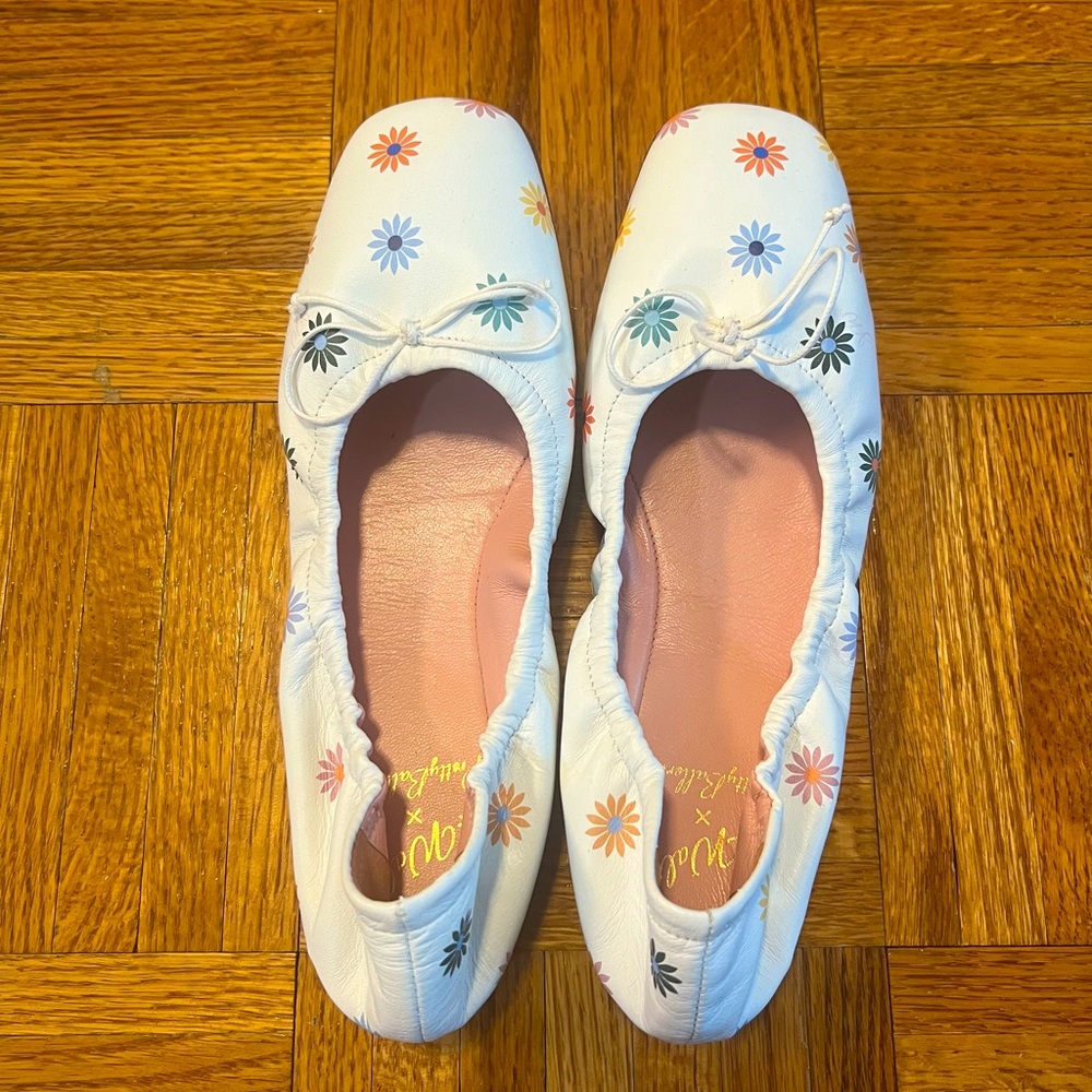 Pretty Ballerinas x Naty Abascal Floral Ballet Flats - Size 37